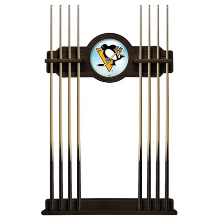 Pittsburgh Penguins Cue Rack In Chardonnay Finish